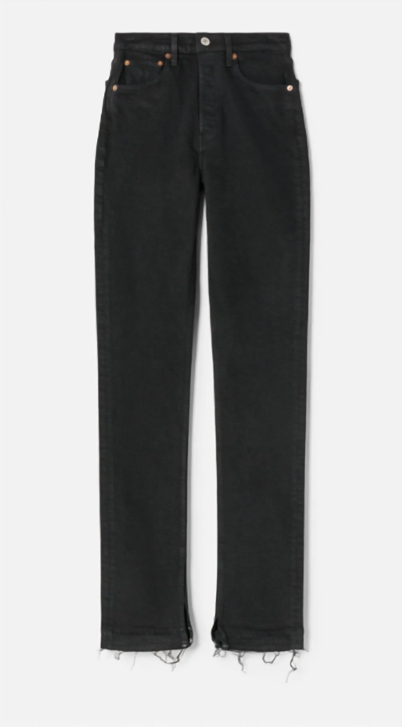 70s High Rise Stove Pipe Jeans
