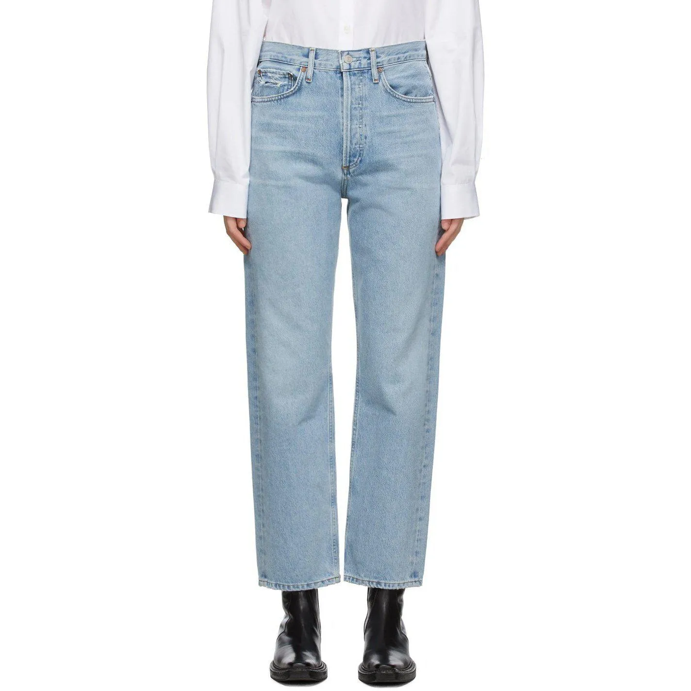 AGOLDE Blue 90's Mid-Rise Loose Fit Jeans
