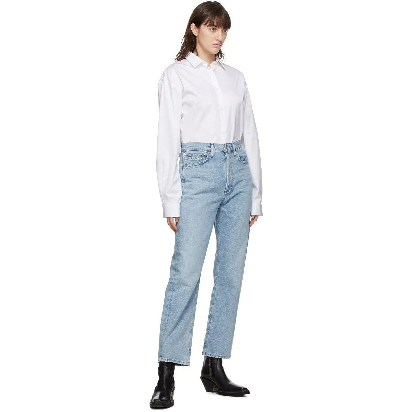 AGOLDE Blue 90's Mid-Rise Loose Fit Jeans