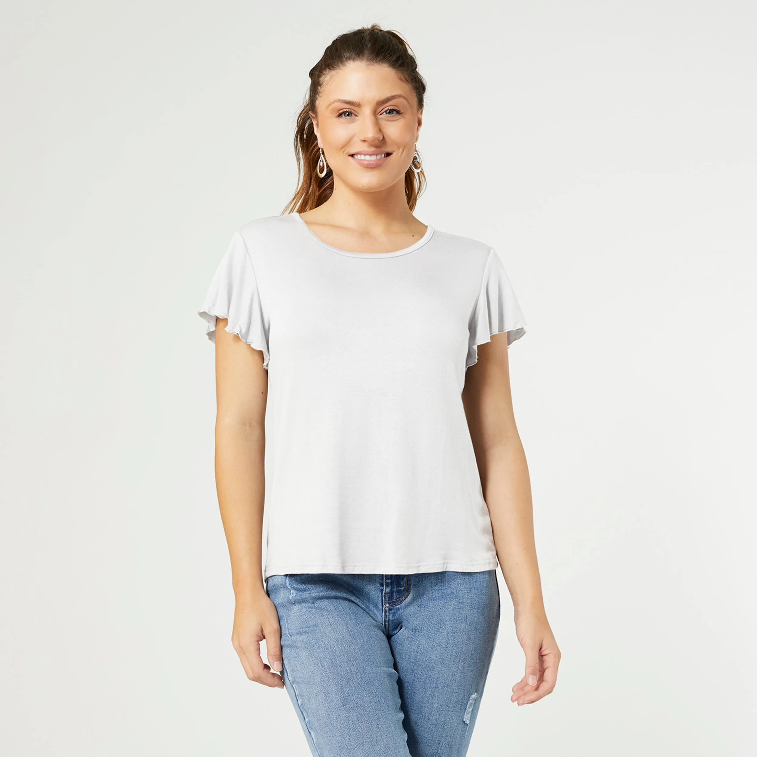 Avery Flutter Sleeve Tee - FINAL SALE