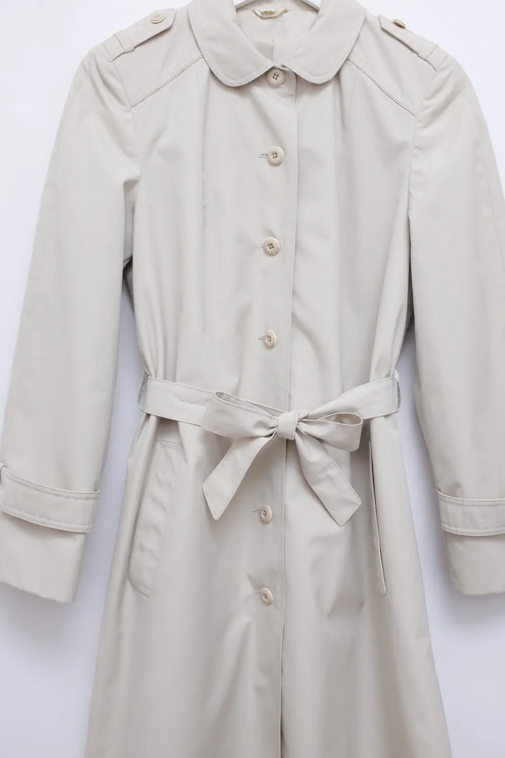 BEIGE VINTAGE 1950 TRENCH COAT