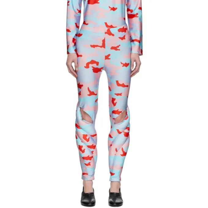 Comme des Garcons Multicolor Camouflage Padded Leggings