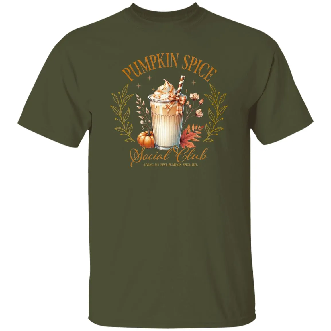 Fall Pumpkin Spice Shirts Women's Casual Autumn Thanksgiving Graphic Tees