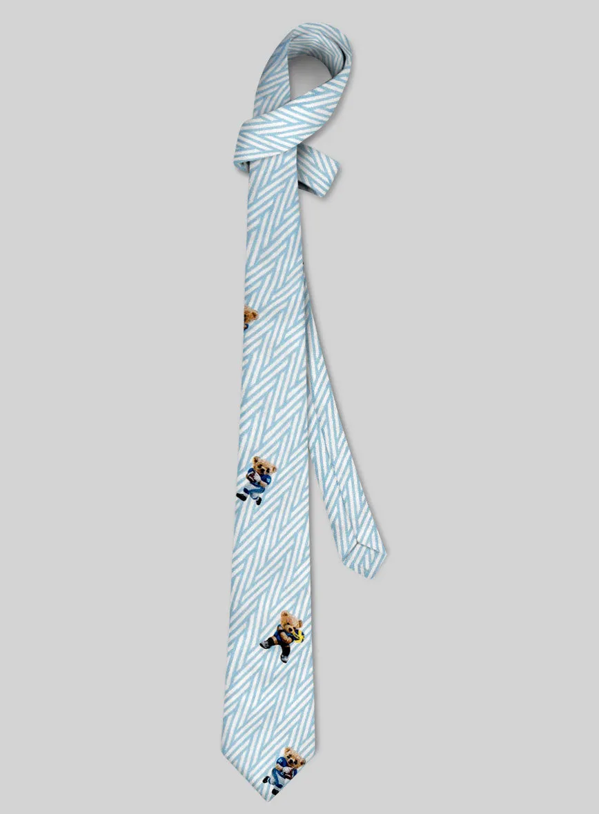 Italian Cotton Tie - Sporty Bear