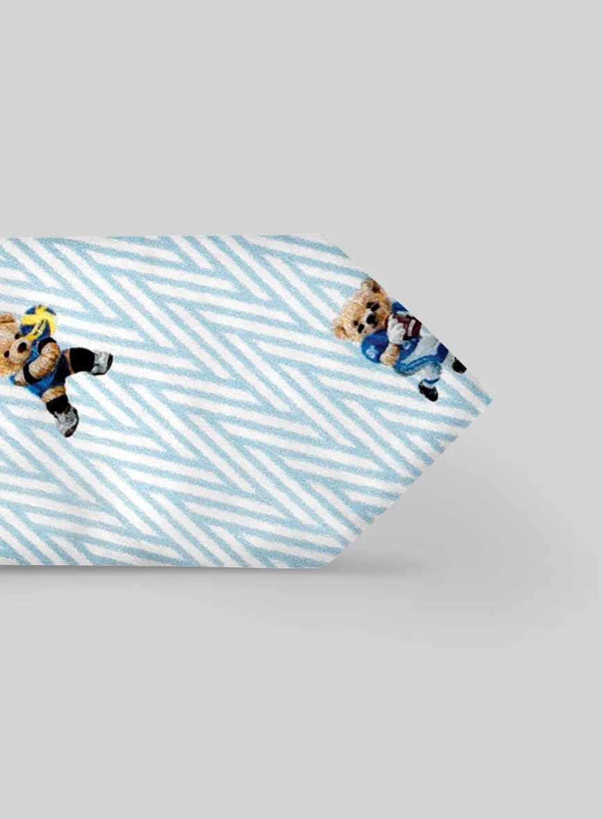 Italian Cotton Tie - Sporty Bear