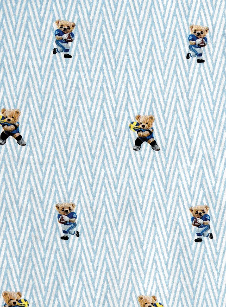 Italian Cotton Tie - Sporty Bear