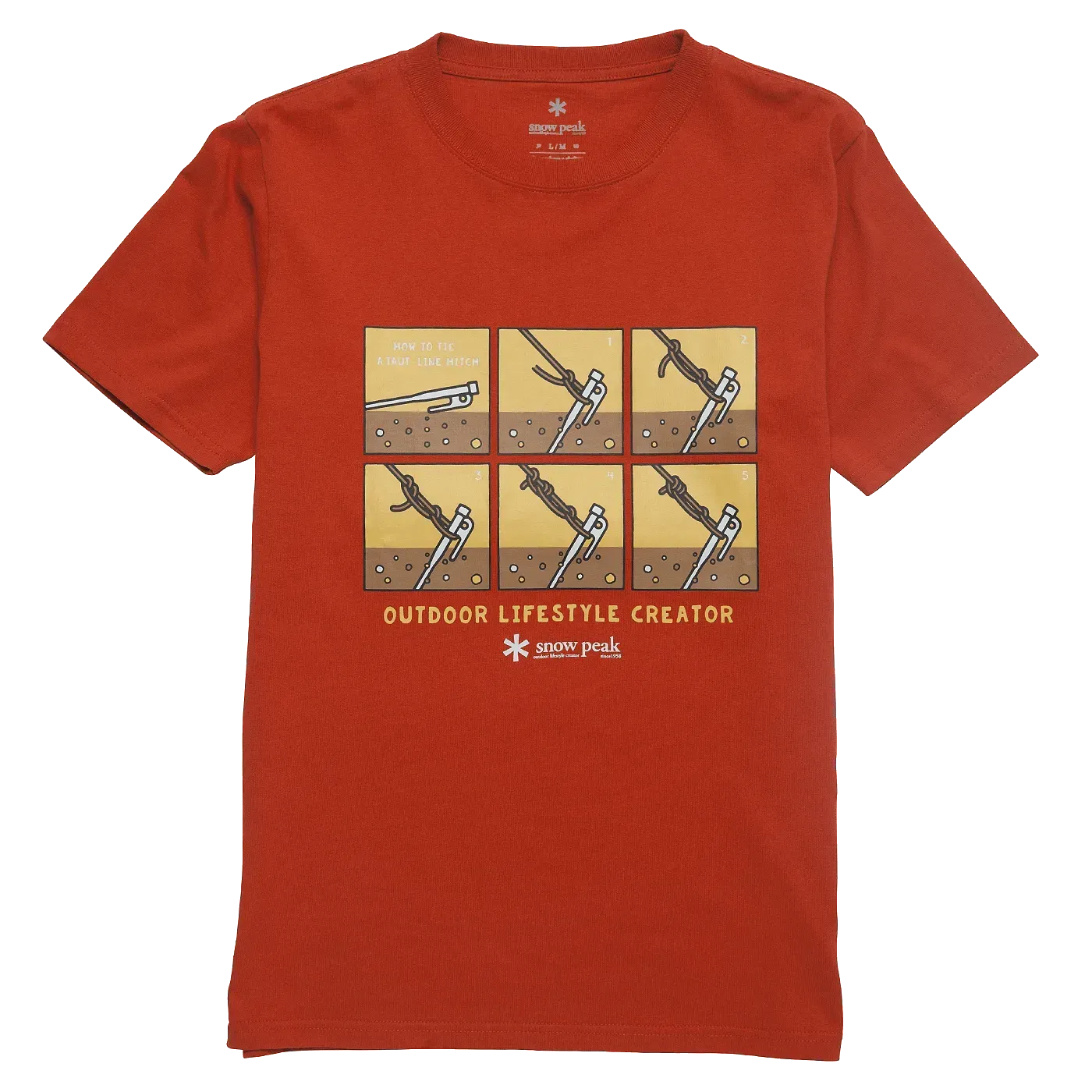 Line Hitch Graphic Tee - Orange