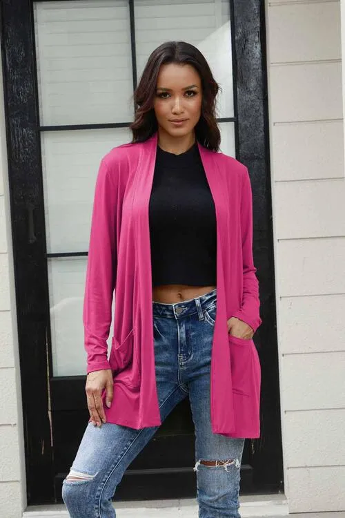 Long Sleeve Cardigan with Pockets