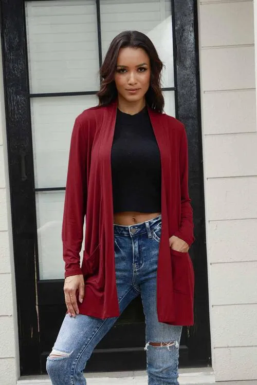 Long Sleeve Cardigan with Pockets
