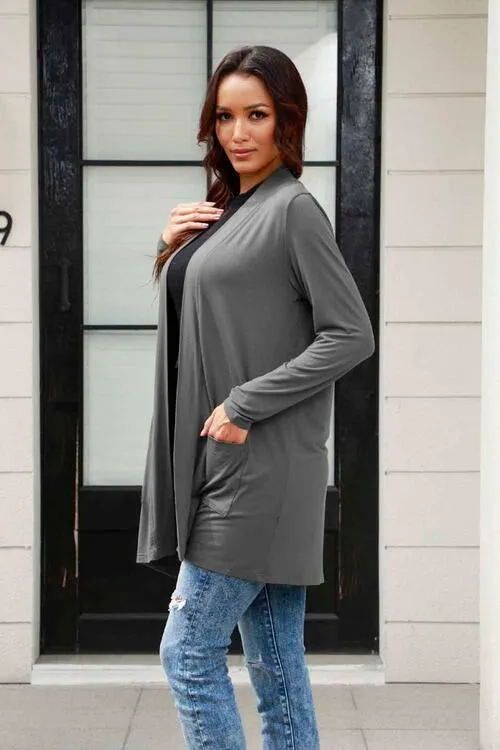 Long Sleeve Cardigan with Pockets