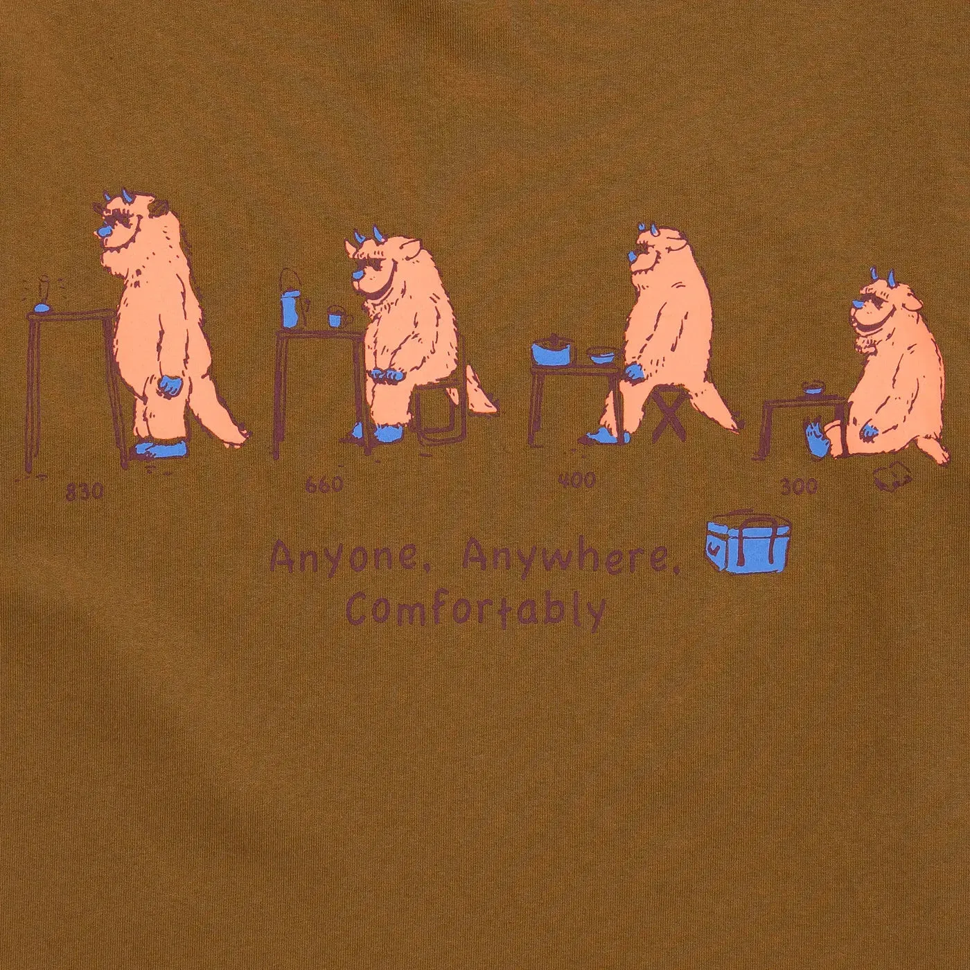 Monster Graphic Tee - Moss