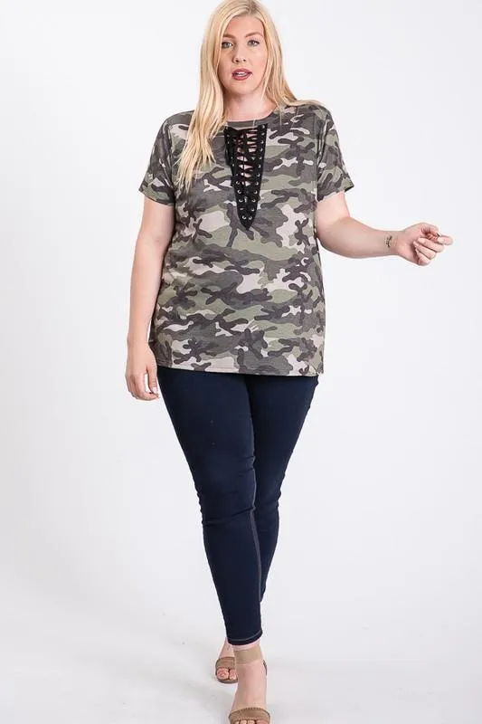 Not So Basic Camo Print Tee