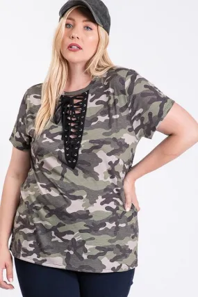 Not So Basic Camo Print Tee