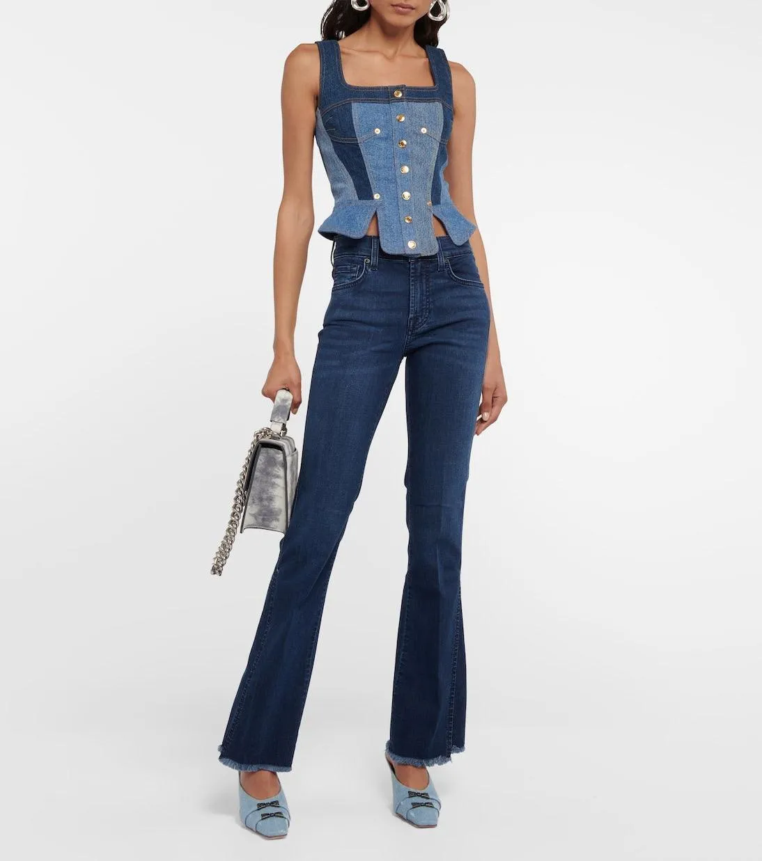 NWT- 7 for all Mankind 'Mid Rise Bootcut' Ladies Jeans Size- 28