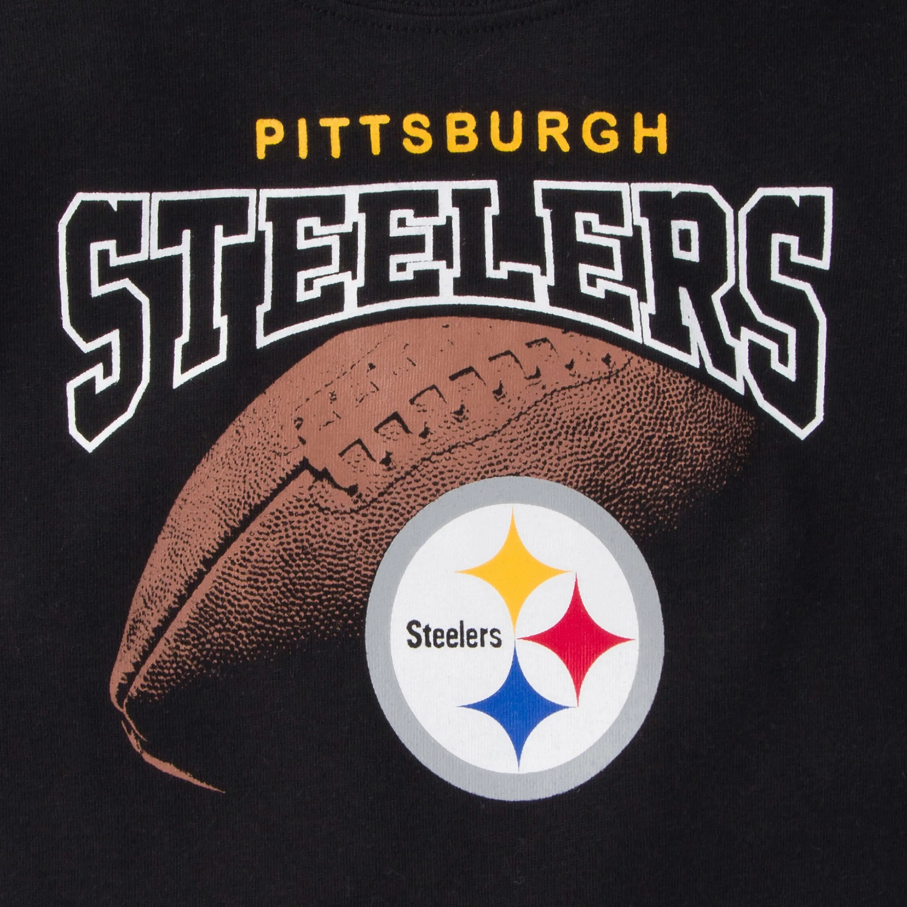 Pittsburgh Steelers Boys 3-Pack Short Sleeve Tees