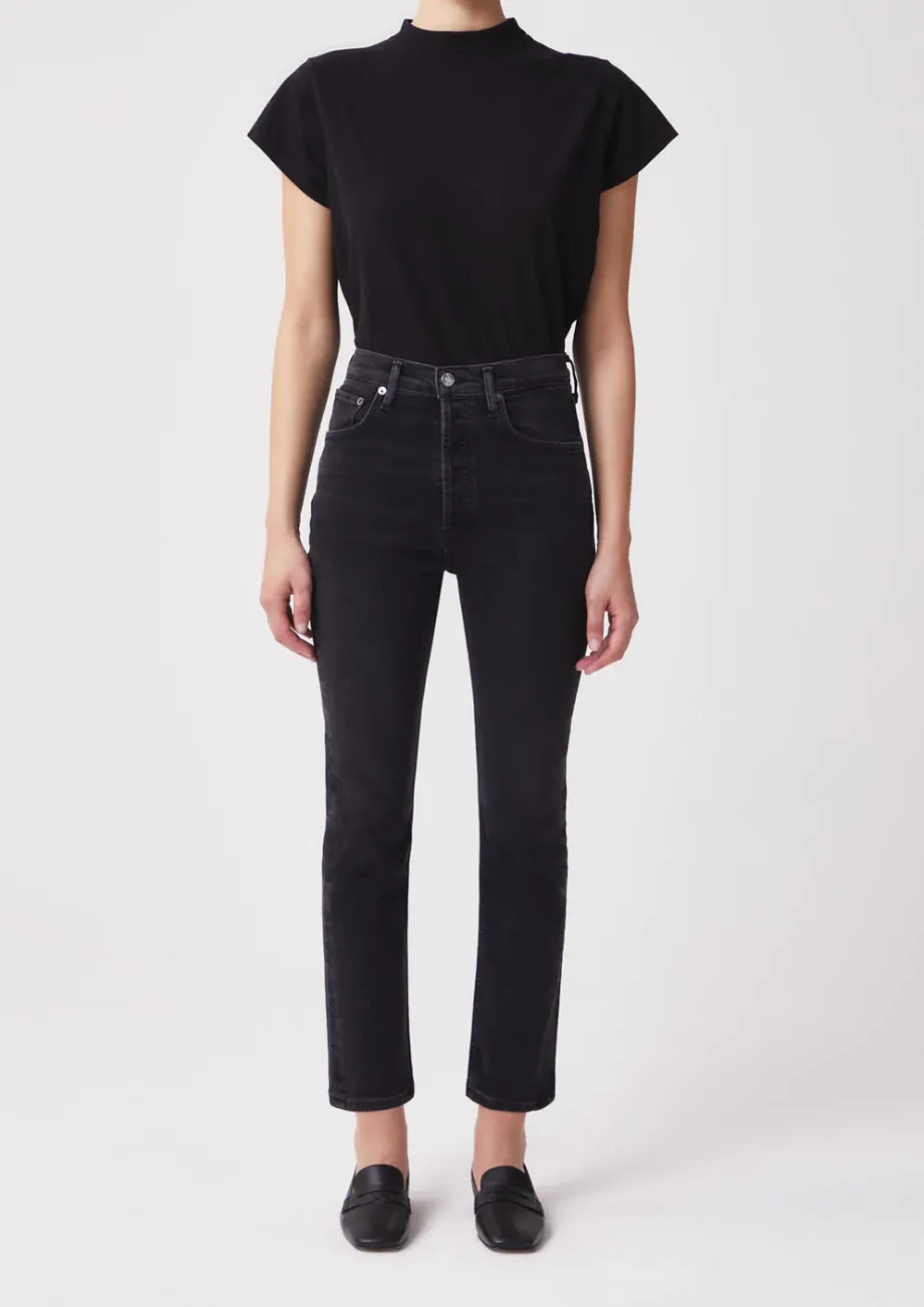 RILEY HIGH RISE STRAIGHT CROP