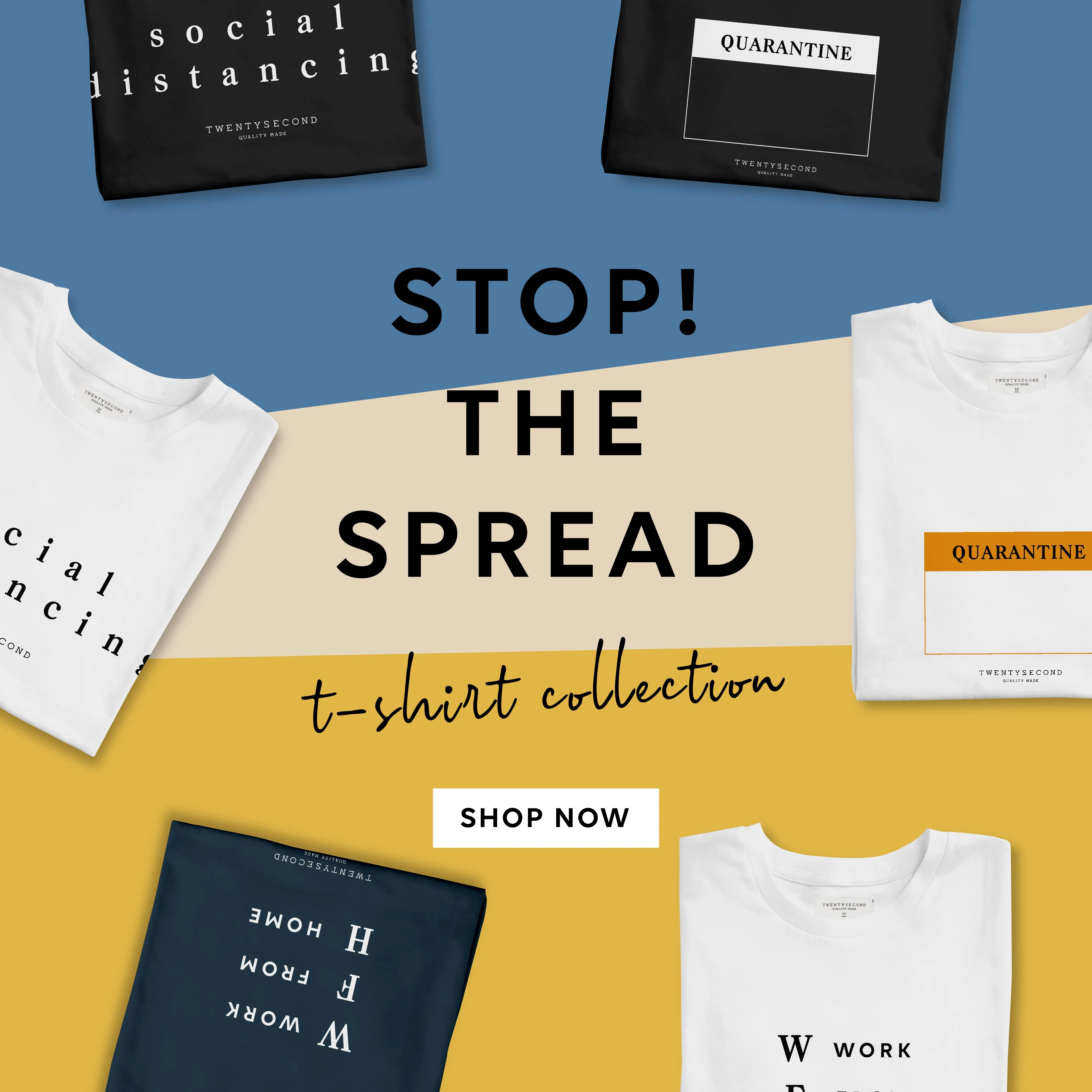 STOP THE SPREAD #1 WFH-NAVY