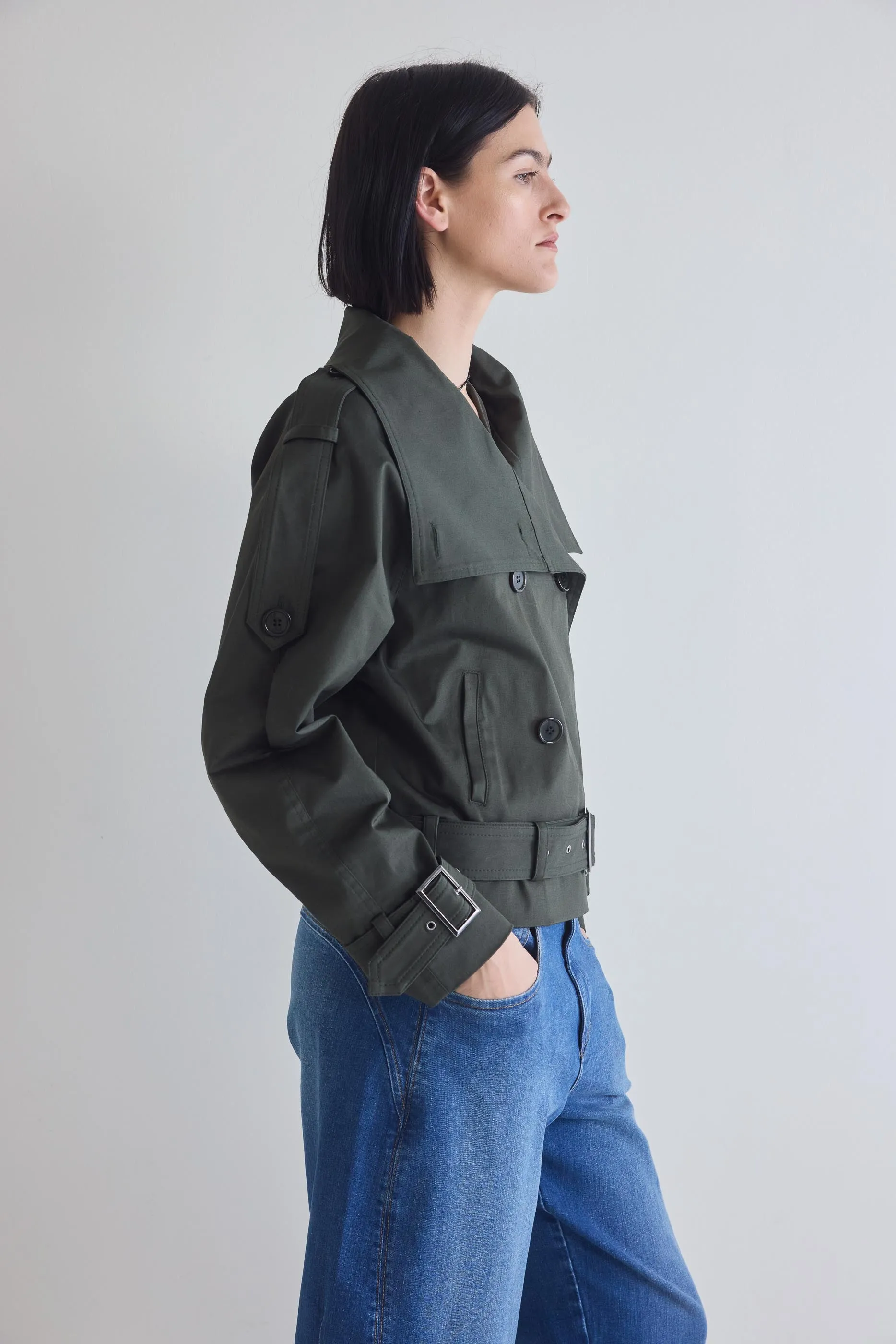 The Cropped Trench Coat