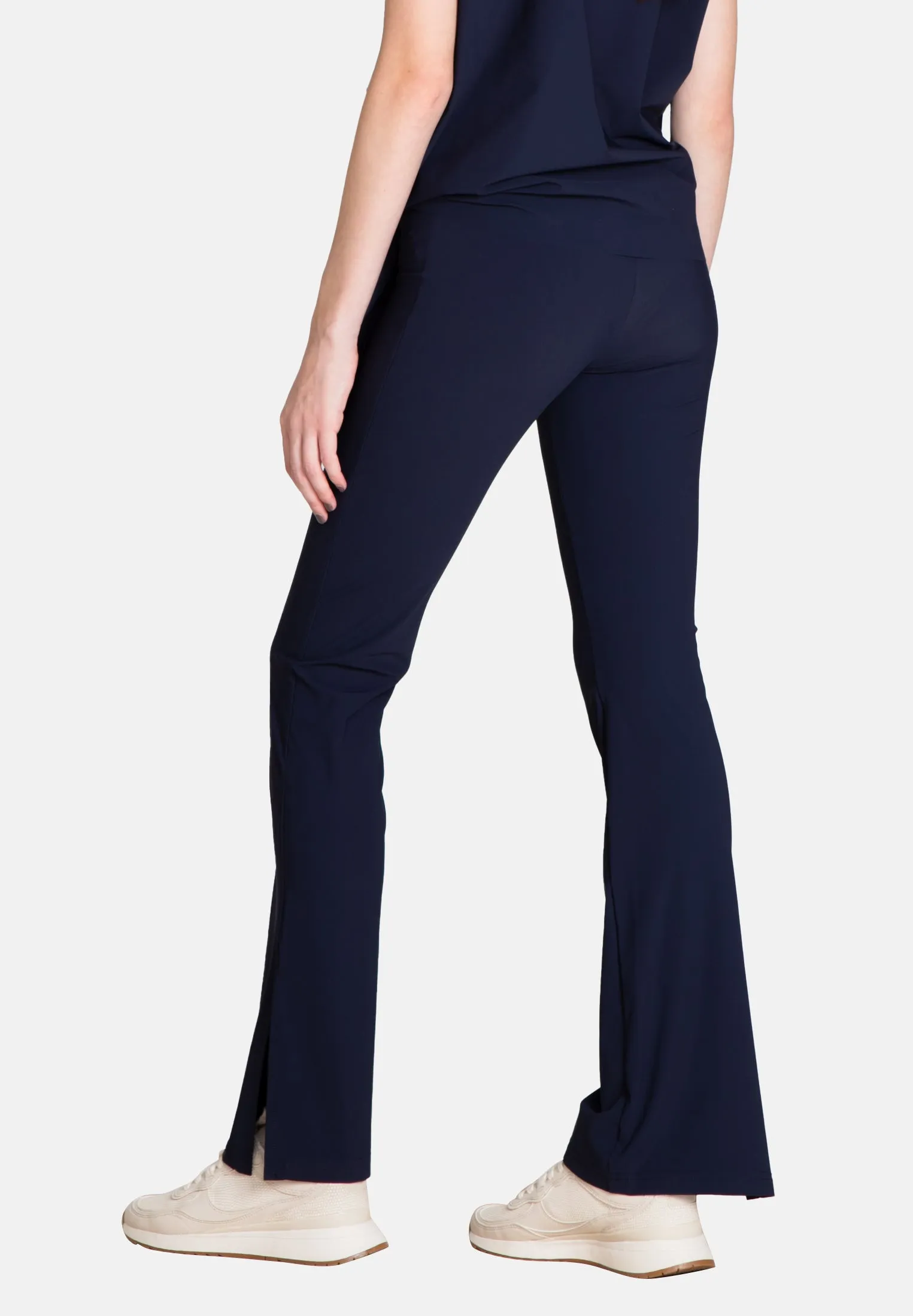 The Slit Cut Sport Pants - Blue Opaque