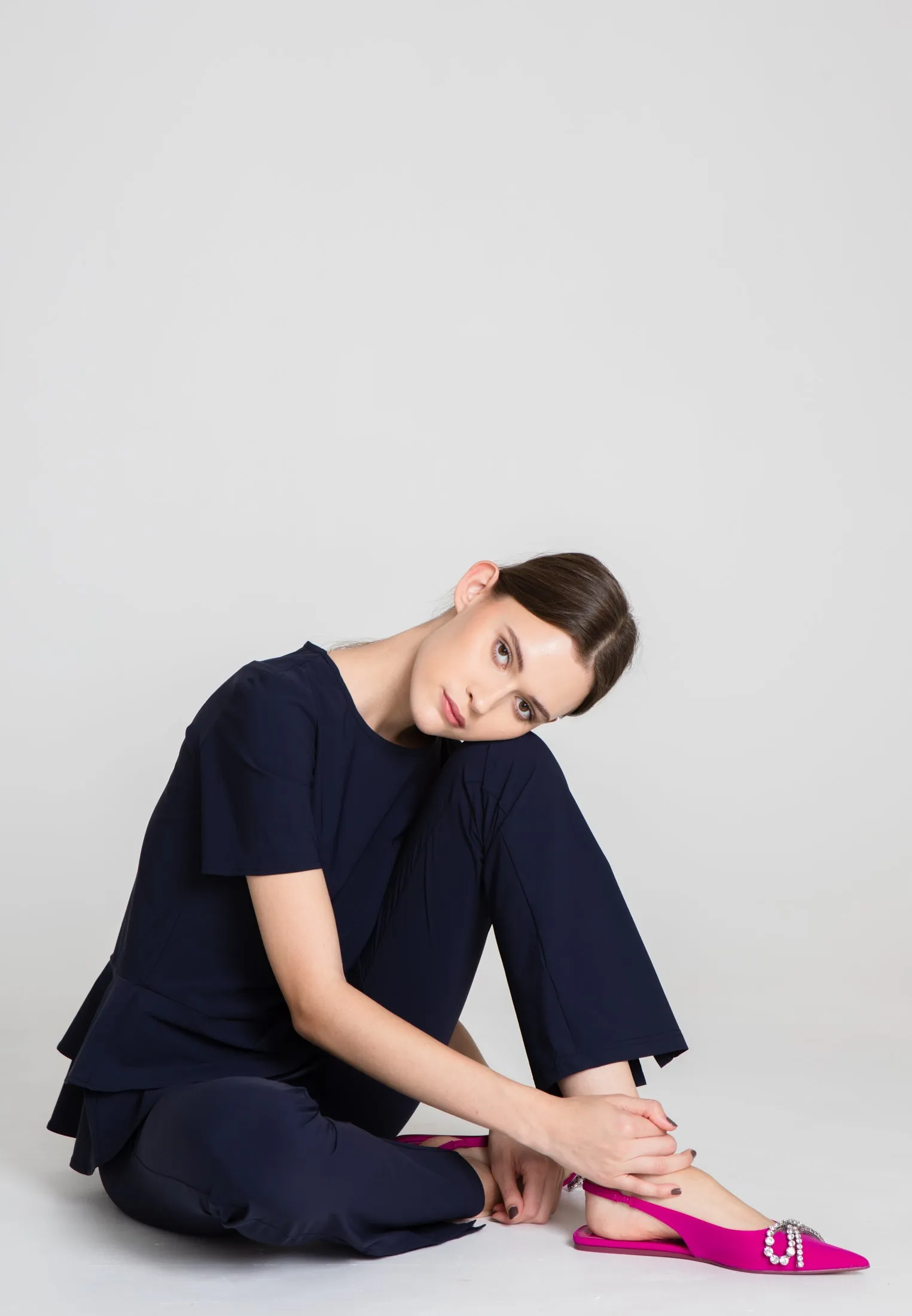 The Slit Cut Sport Pants - Blue Opaque