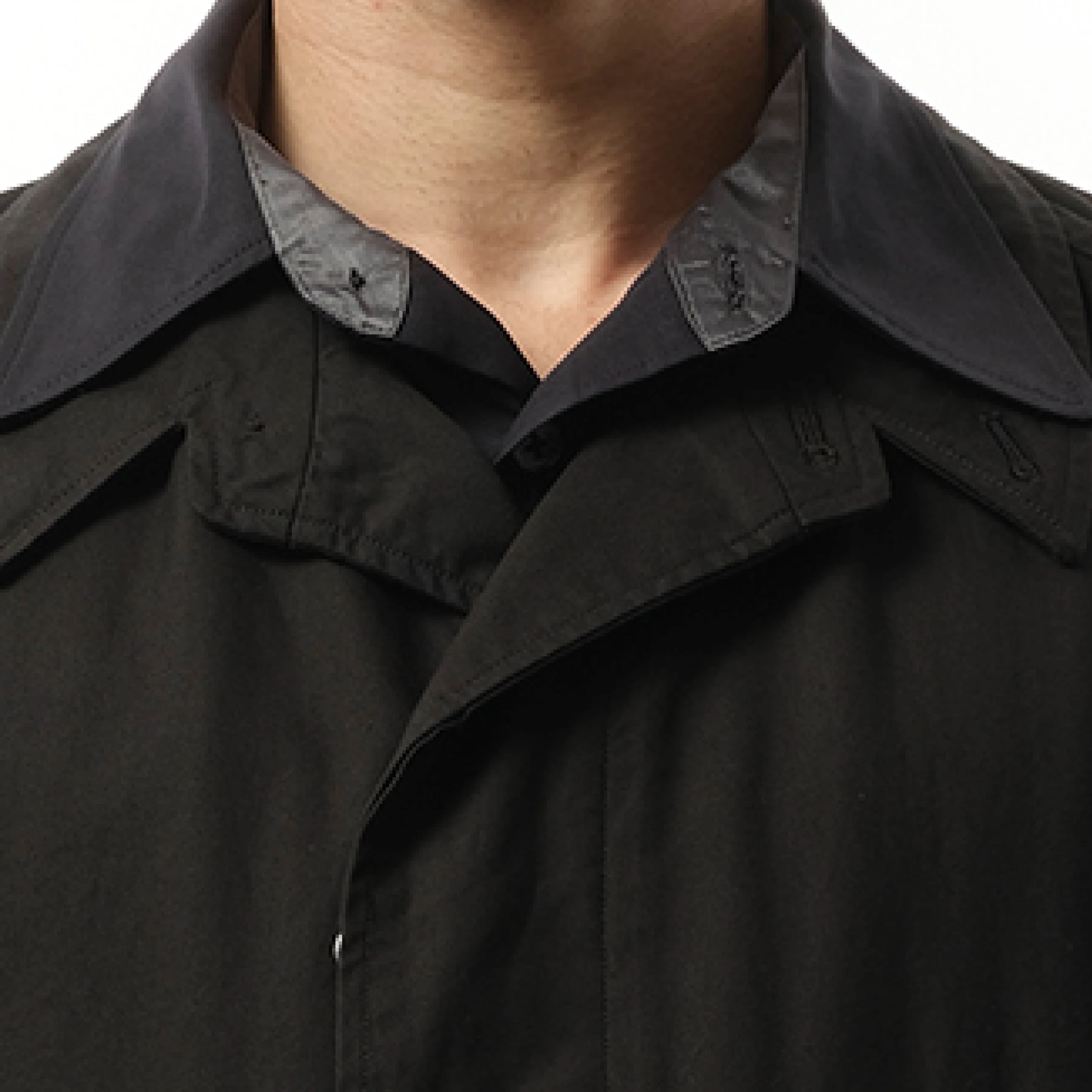 Trench Rain Coat in Black